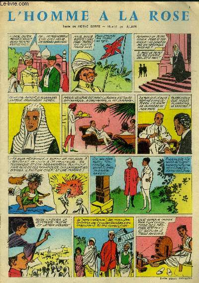 L'homme a la rose + moky, poupy et nestor par Bussemey + walter woodridge par jean-marie pelaprat + a la poursuite de la caravane, khalou et ses amis par claude henri et manesse + mignonnet est tres demande par claude dubois et cuvillier + mathoum