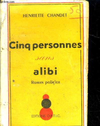 Cinq personnes sans alibi - roman policier