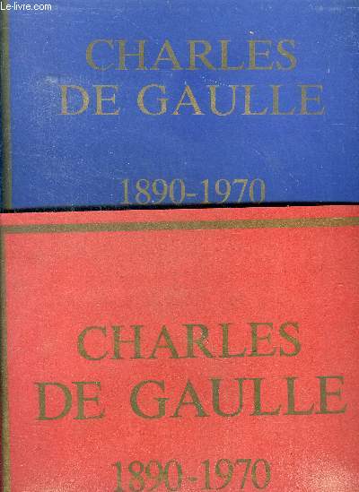 Charles de gaulle, 1890-1970 - 2 volumes