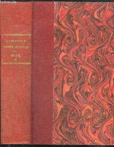 La nouvelle presse medicale 1976 - du N1, 3 janvier 1976 au N17, 24 avril 1976 + supplment du N10, 6 mars 1976