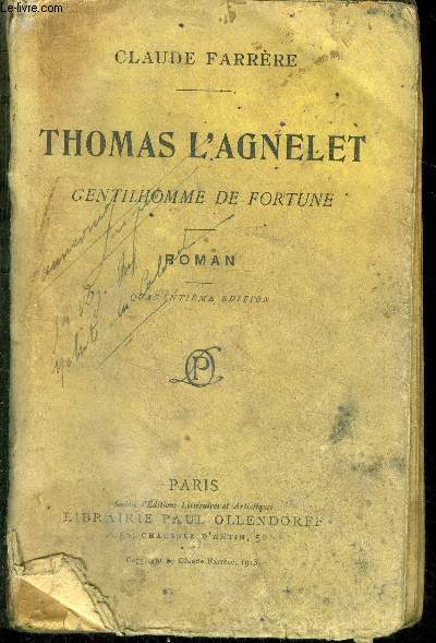 Thomas l'agnelet, gentilhomme de fortune - roman- 40eme edition
