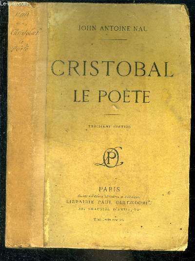 Cristobal le poete - 3eme edition