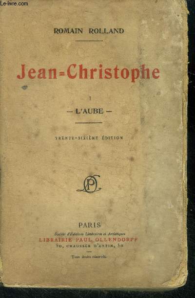 Jean christophe - I - l'aube