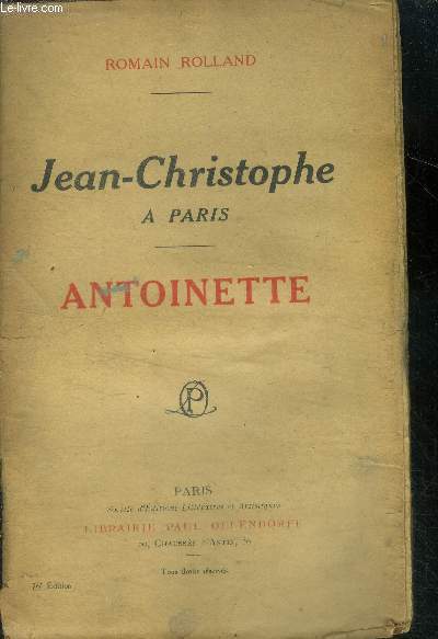 Jean christophe- a paris - Antoinette