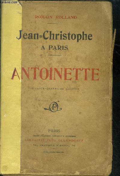 Jean christophe- a paris - Antoinette