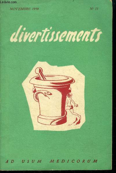 Divertissements - novembre 1959 - N11