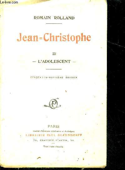 Jean-Christophe III L'adolescent