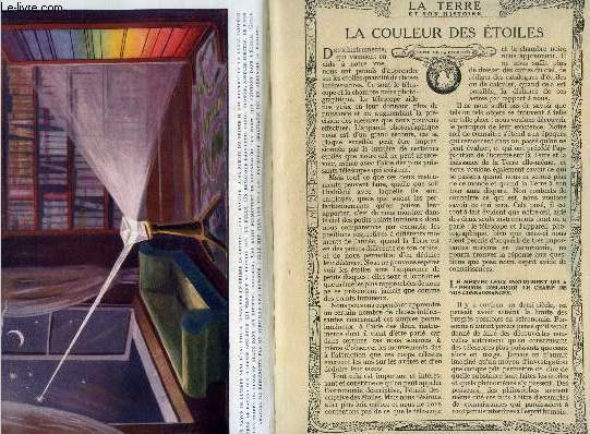 La terre et son histoire: la couleur des etoiles + contes : la petite poucette, l'habit neuf de l'empereur + le livre de la nature : la republique des abeilles, les soins qui entourent la naissance des abeilles.. + au pays des fjords : la norvege...