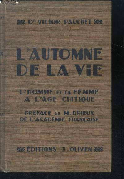 L'automne de la vie - L'homme et la femme  l'ge critique