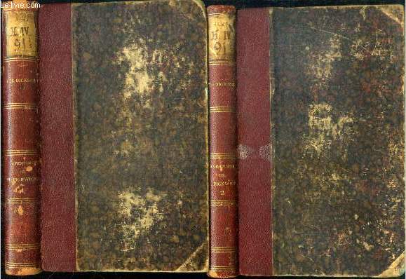 Aventures de monsieur Pickwick - 2 volumes : tome second + tome premier - roman anglais