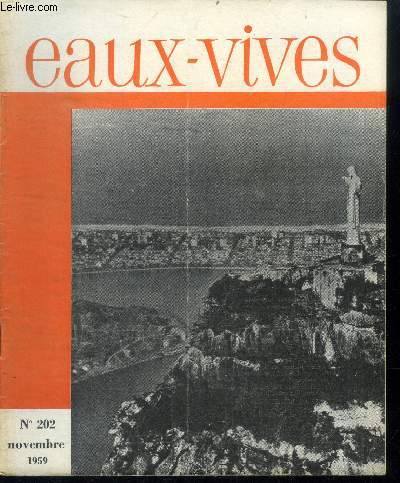 Eaux-vives N202- novembre 1959- demain par a. parvillez, la miniature flamande / le mecenat de philippe le bon de rene chavance, le bresil de francette do rio branco deramond, dans la perspective du concile III: l'orthodoxie grecque de daniel stiernon...