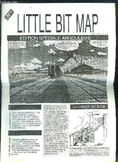 Little bit map N1 - 30 janvier 1987 - edition speciale angouleme - minitel, thorgal, studio graphique apple (suite), frankin: des idees noires, le dernier tintin, la bd du jour, le dessin du jour...