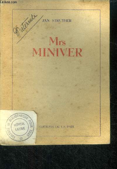 Mrs Miniver - roman