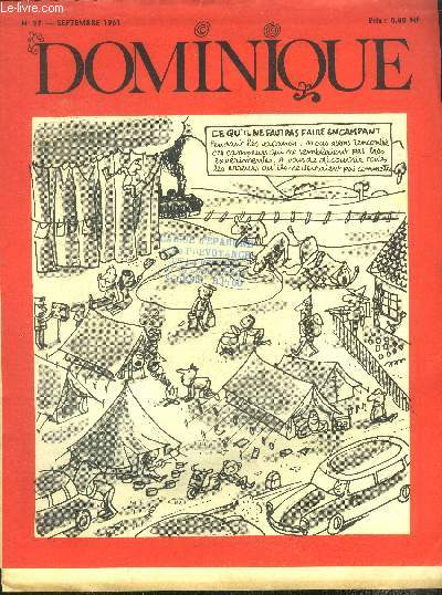 Dominique N91, septembre 1961- automates et robots- septembre premier mois de l'automne- le phenomene- le jaguar seigneur de l'amazonie- tom le desobeissant- dominique et cie....