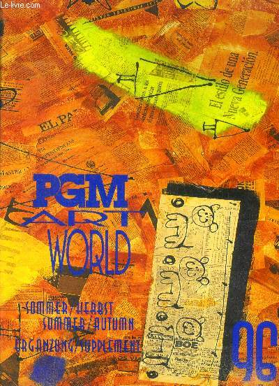 PGM art world 96 - erganzung / supplement - Kunst katalog - art catalog - sommer/ herbst - summer/ autumn