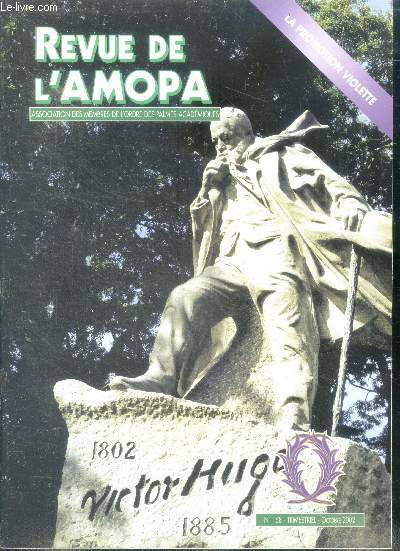 Revue de l'amopa, association des membres de l'ordre des palmes academiques - N158, octobre 2002- la promotion violette- le metier d'ambassadeur par bernard dorin, la laicite: un ideal d'avenir par henri pena ruiz, la courte histoire de l'enseignement...