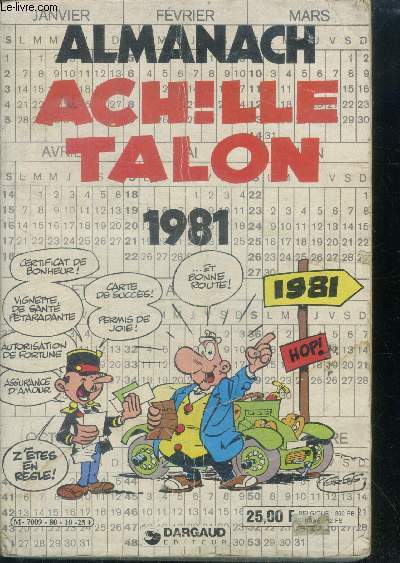 Almanach achille talon - 1981