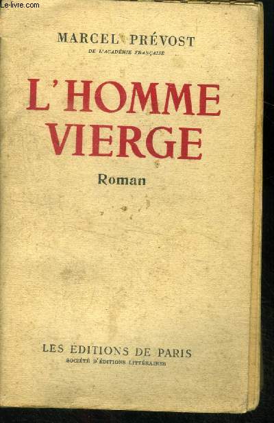 L'homme vierge - roman