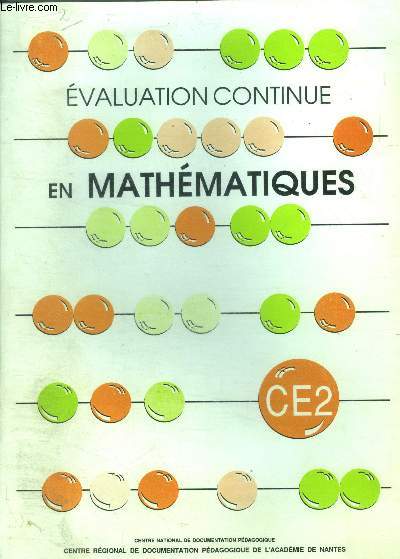 Evaluation continue en mathmatiques, CM2, cours elementaire 2eme annee-