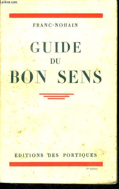 Guide du bon sens - avec envoi d'auteur