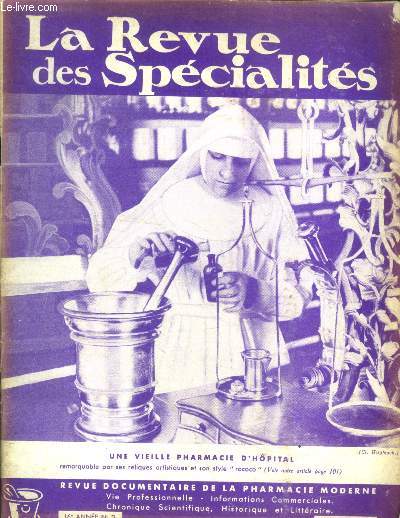La revue des specialites, N2, fevrier 1936, 16e annee - revue documentaire de la pharmacie moderne- une pharmacie rococo par charles clerc, charles richet (1850-1935), le salon des medecins, le temps de pose en photographie: les posometres, ...