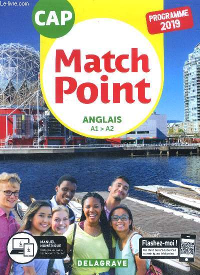 Match point anglais AI-A2 - CAP, programme 2019