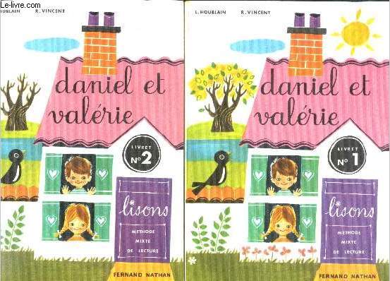 Daniel et valerie - 2 volumes : livret N1 + livret N2 - lisons, methode mixte de lecture