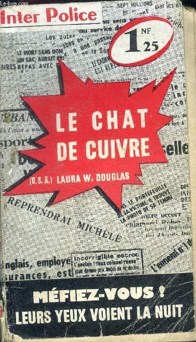 Le chat de cuivre, mefiez vous! leurs yeux voient la nuit - 