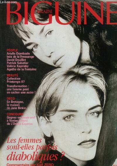 Biguine magazine n14 : Une star passe au peigne fin, Arielle Dombasle- J'aime , j'aime pas Ines de la Fressange, Valrie Kaprisky, David Douillet, Patrick Sabatier- Les femmes sont-elles parfois diaboliques ? rponse par Karl Zro...
