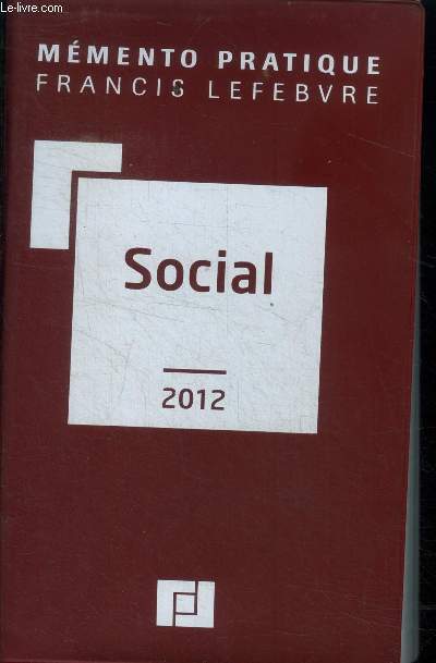 Mmento pratique. Social 2012