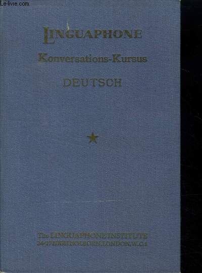 Linguaphone cours de conversation allemand. Premire dition