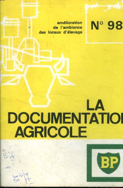 La documentation agricole N98 Amlioration de l'ambiance des locaux d'levage