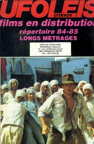 Ufoleis Citvox Films en distribution Rpertoire 84-85 Longs mtrages