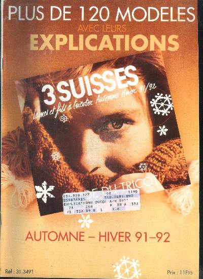 Catalogue de couture 3 suisses Plus de 120 modles avec leurs explications Automne-Hiver 91-92