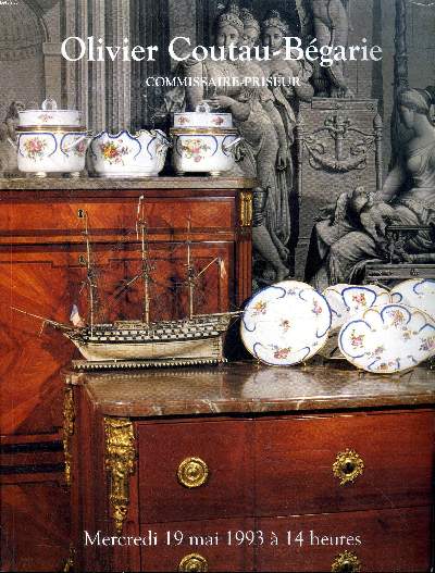 Olivier-Coutau-Bgarie Commissaire-priseur Catalogue d'une vente aux enchres qui a eu lieu le mercedi 19 mai 1993  Drouot Livres, Art Russe, tableaux modernes et anciens, Papiers peints, Porcelaine -argenterie, meubles et objets d'art; Tapis