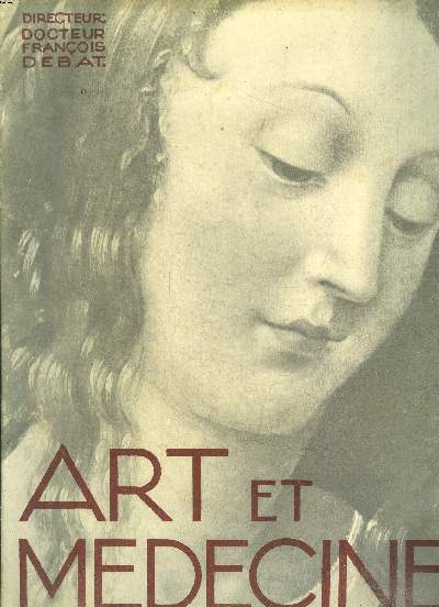 Art et mdecine Programme 1933-1934