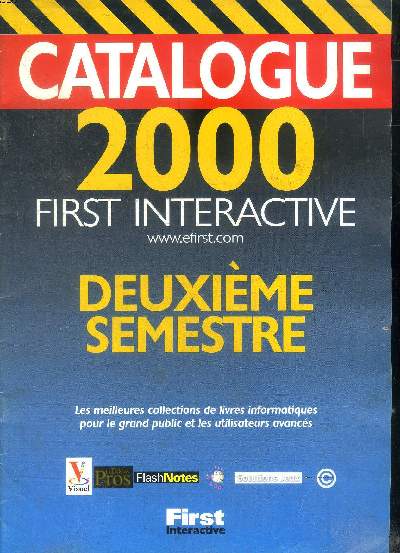 Catalogue 2000 First interactive Deuxime semestre