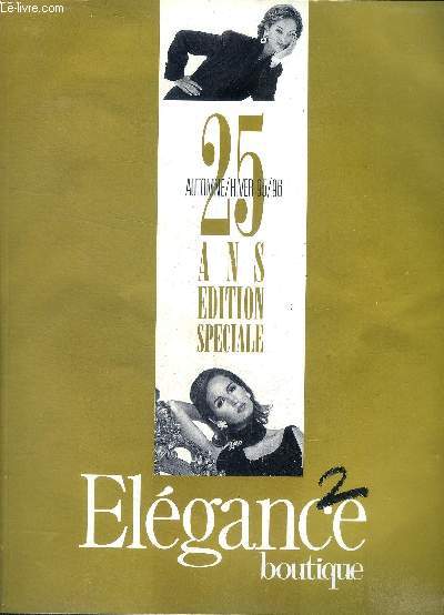 Catalogue Elgance boutique 25 ans dition spciale Automne - Hiver 95/96