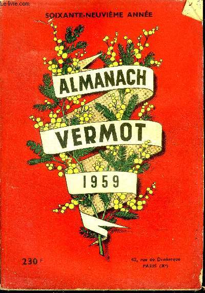 Almanach Vermot 1959 69 anne