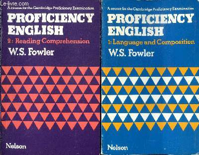Proficiency english 4 volumes Vol.1: Language and composition Vol.2: Reading comprehension Vol.3: Use of english Vol.4: Listening comprehension