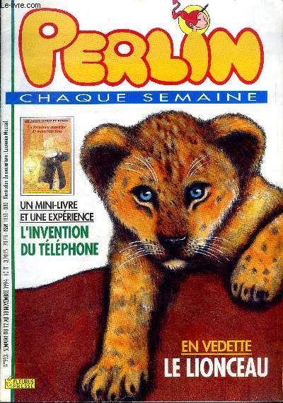 Perlin N933 semaine du 12 au 18 novembre 1994 En vedette le lionceau
