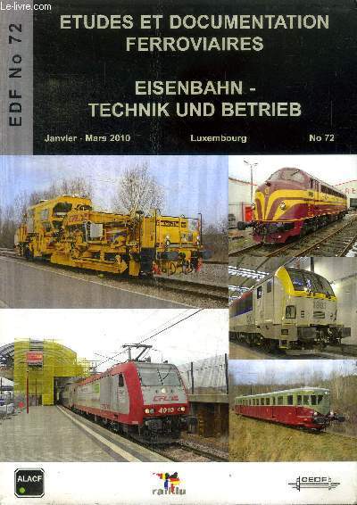 Etudes et documentation ferroviaires EDF N72 janvier Mars 2010