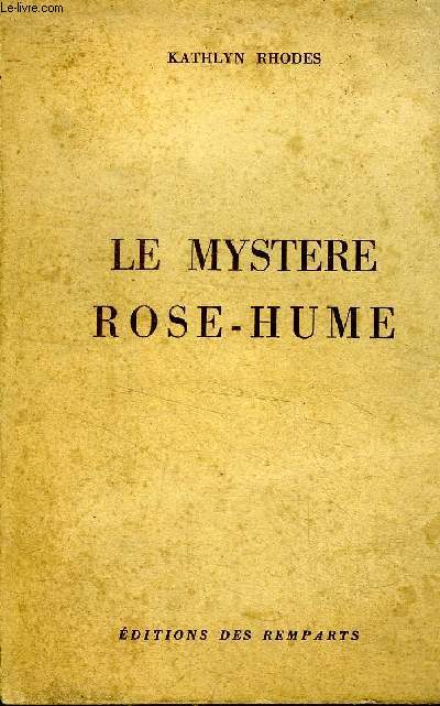 Le mystre Rose-Hume N40