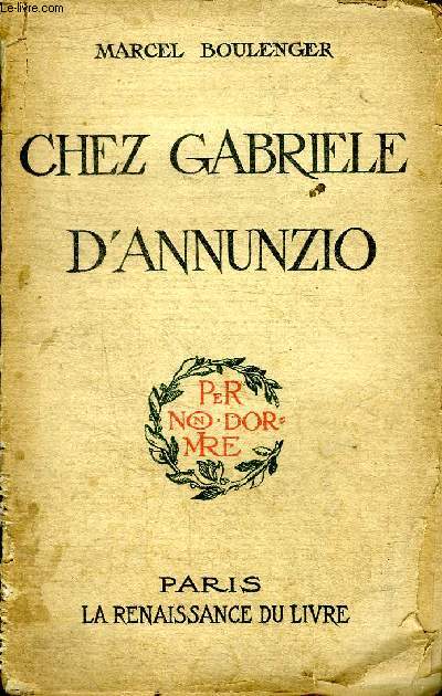 Chez Gabrielle D'Annunzio