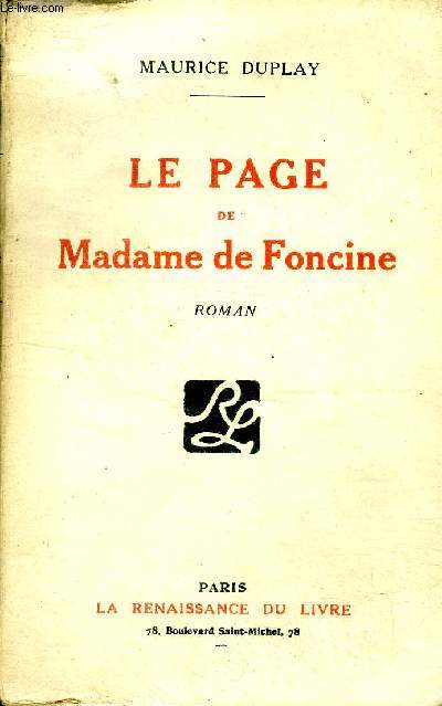 Le Page de Madame de Foncine