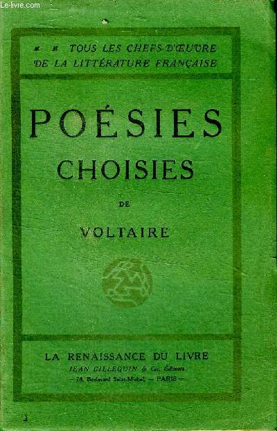 Posies choies Collection Tous les chefs d'oeuvre de la littrature franaise