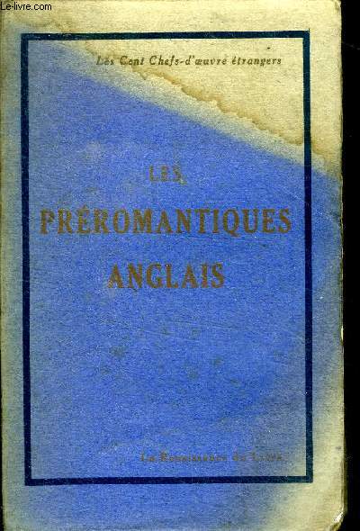 Les potes prromantiques anglais Collection 