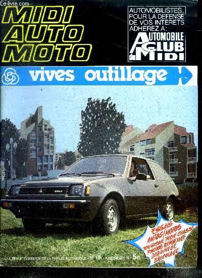 Midi Auto Moto Vives outillages N191 Juin Juillet 79