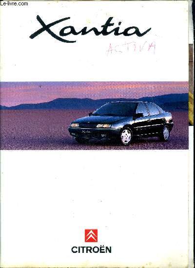Catalogue publicitaire et descriptif de la Citroen Xantia