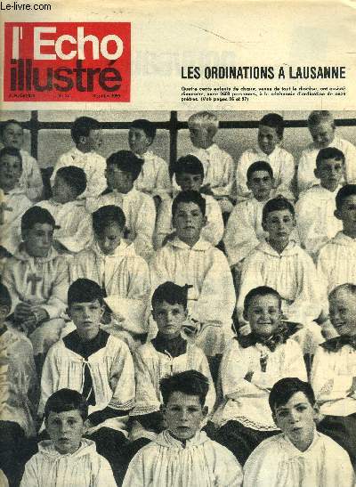 L'cho illustr N27 3 juillet 1965 Les ordinations  Lausanne